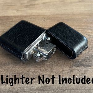 Genuine Leather Case for Zippo Lighter Standard Size (Made in USA 🇺🇸)